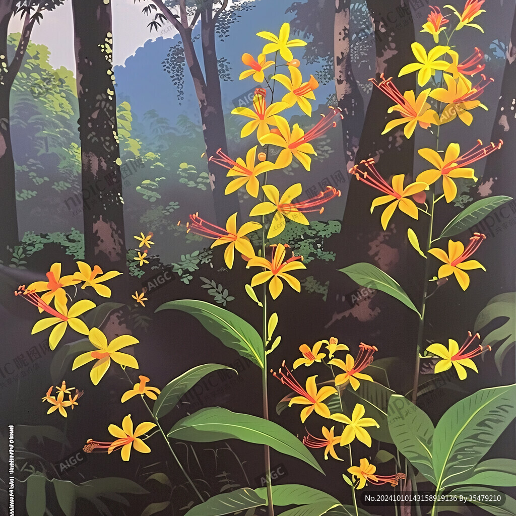 熱帶雨林插畫