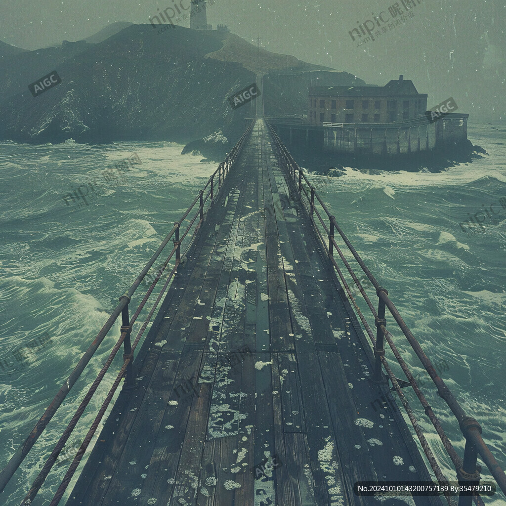 水漫棧橋