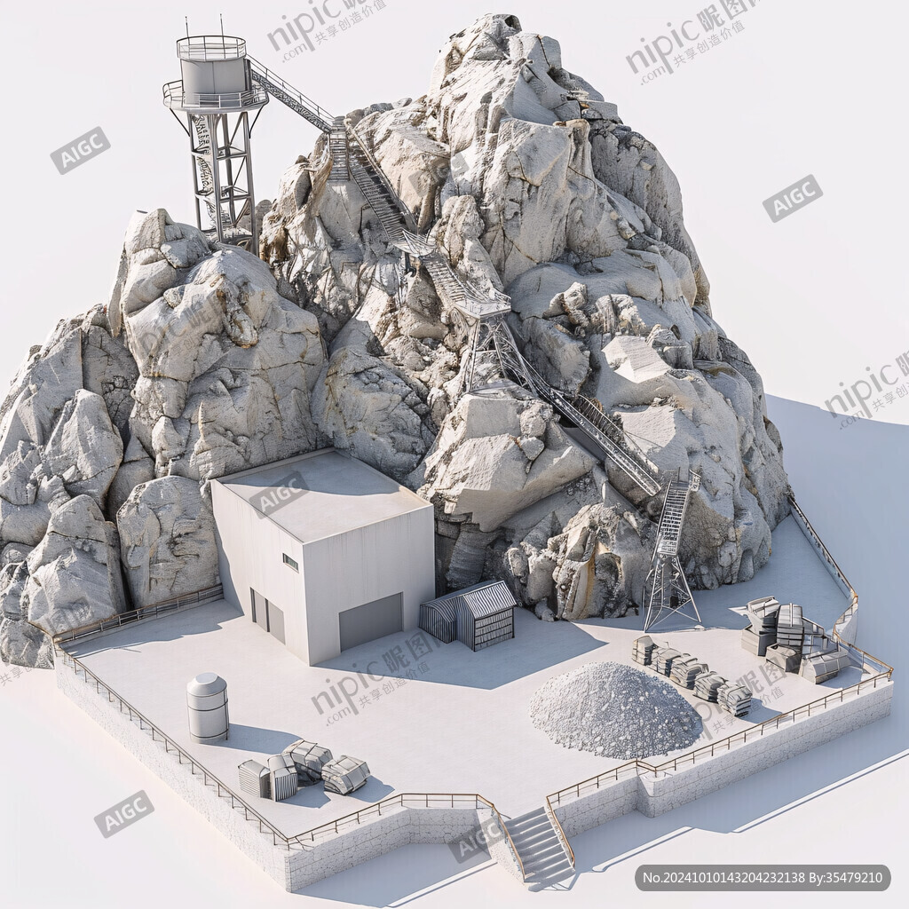 采石場素材圖