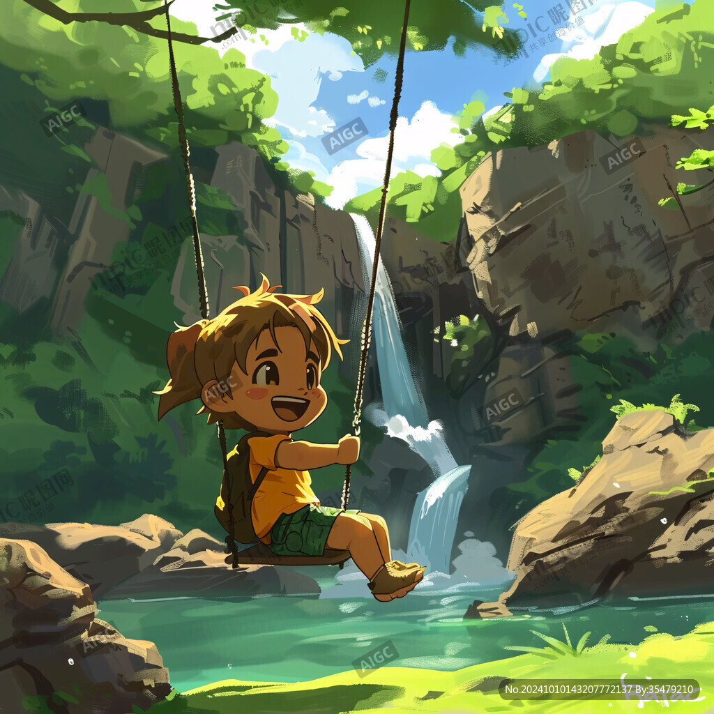 兒插場景插畫