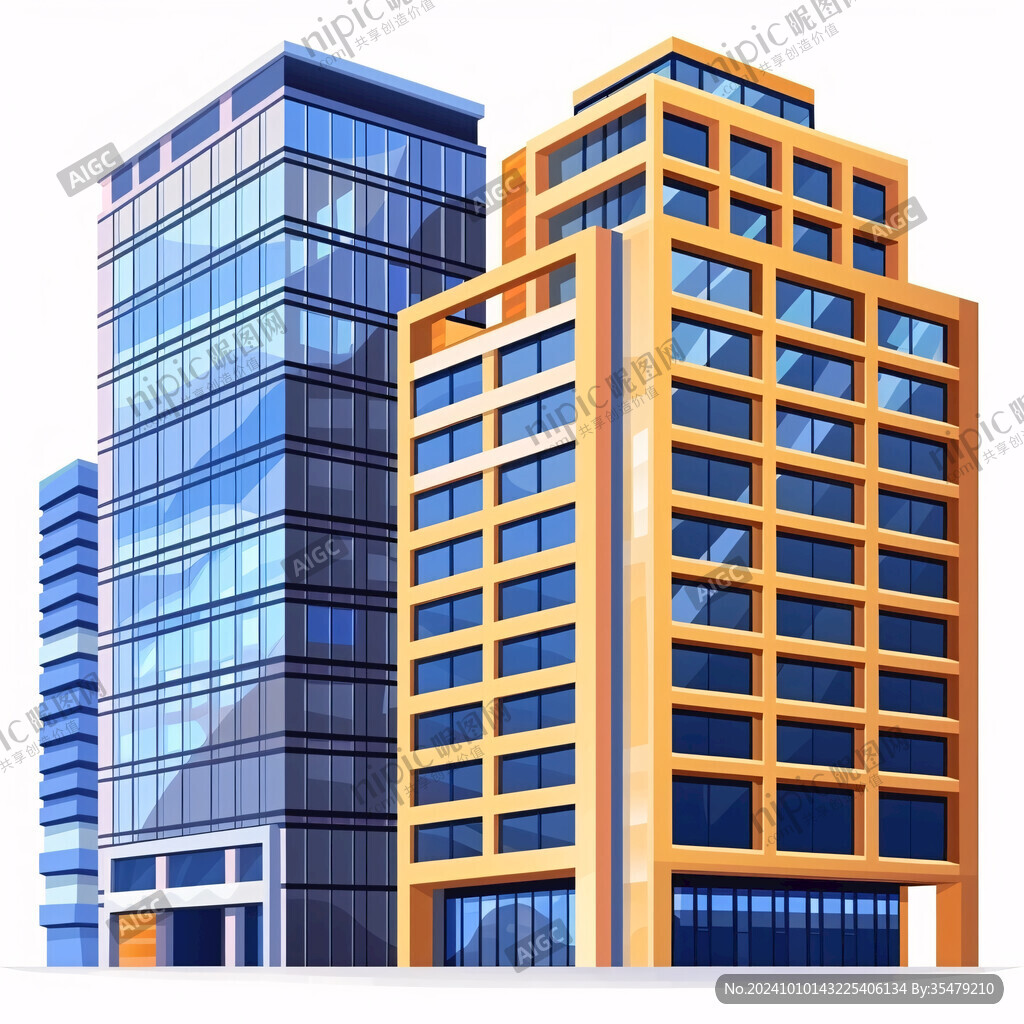 原創(chuàng)現(xiàn)代都市高樓建筑