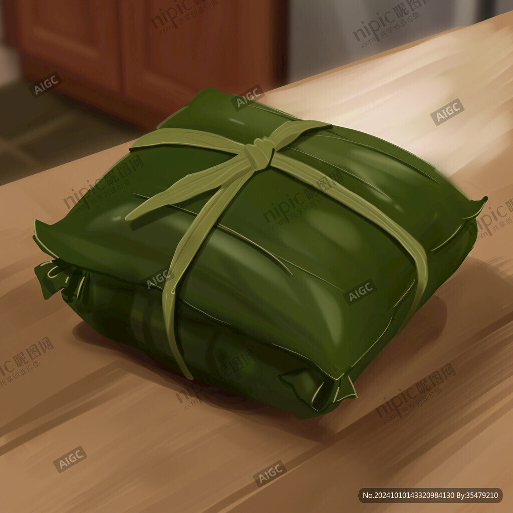 竹筒粽子插畫