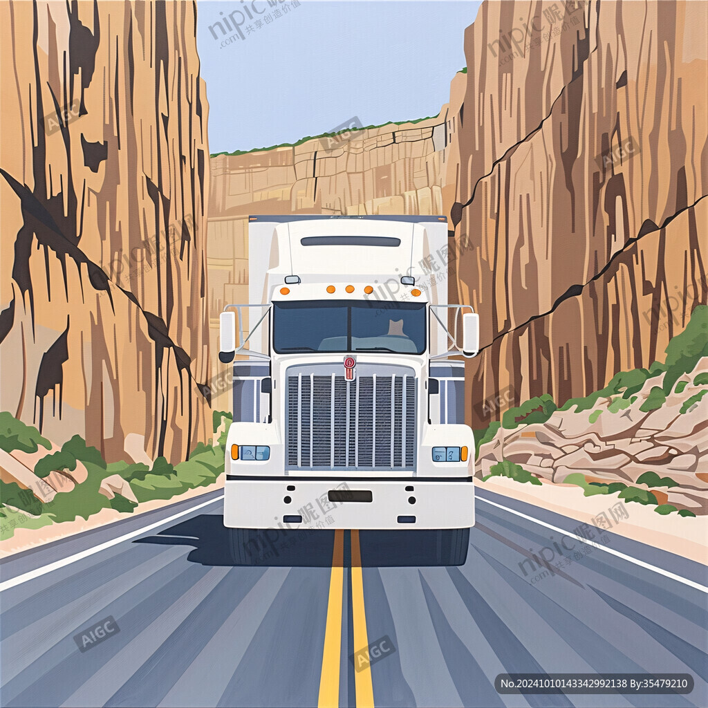 山區(qū)公路貨車