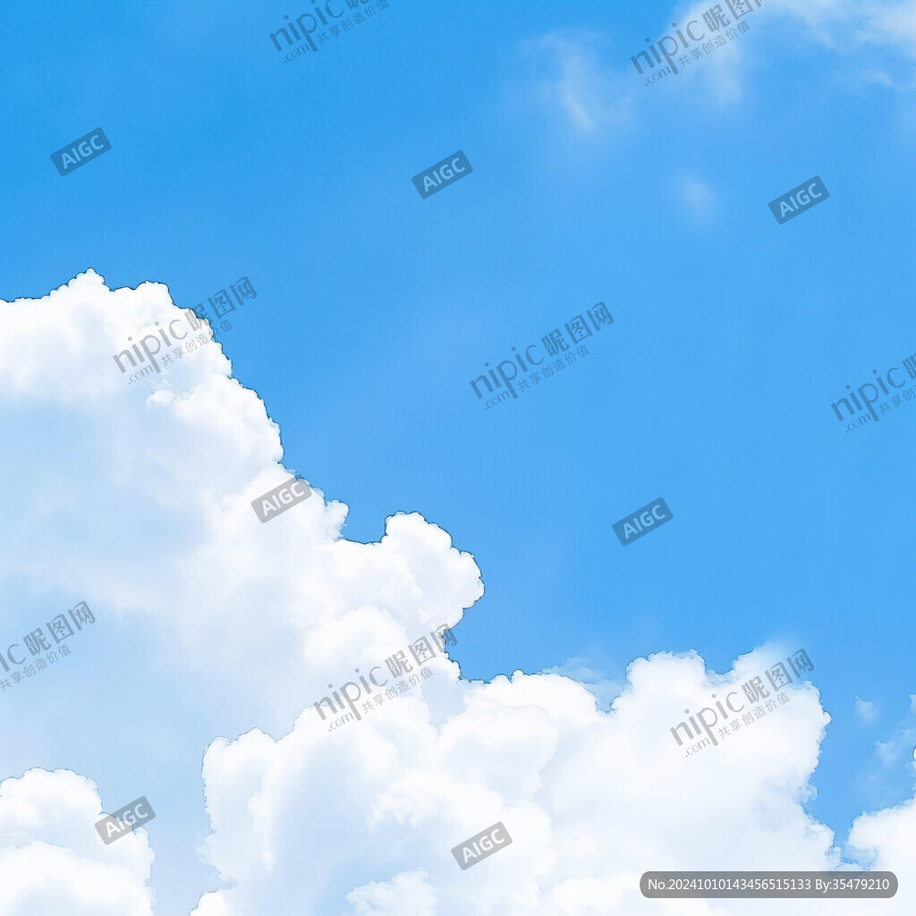 立體感藍(lán)天白云