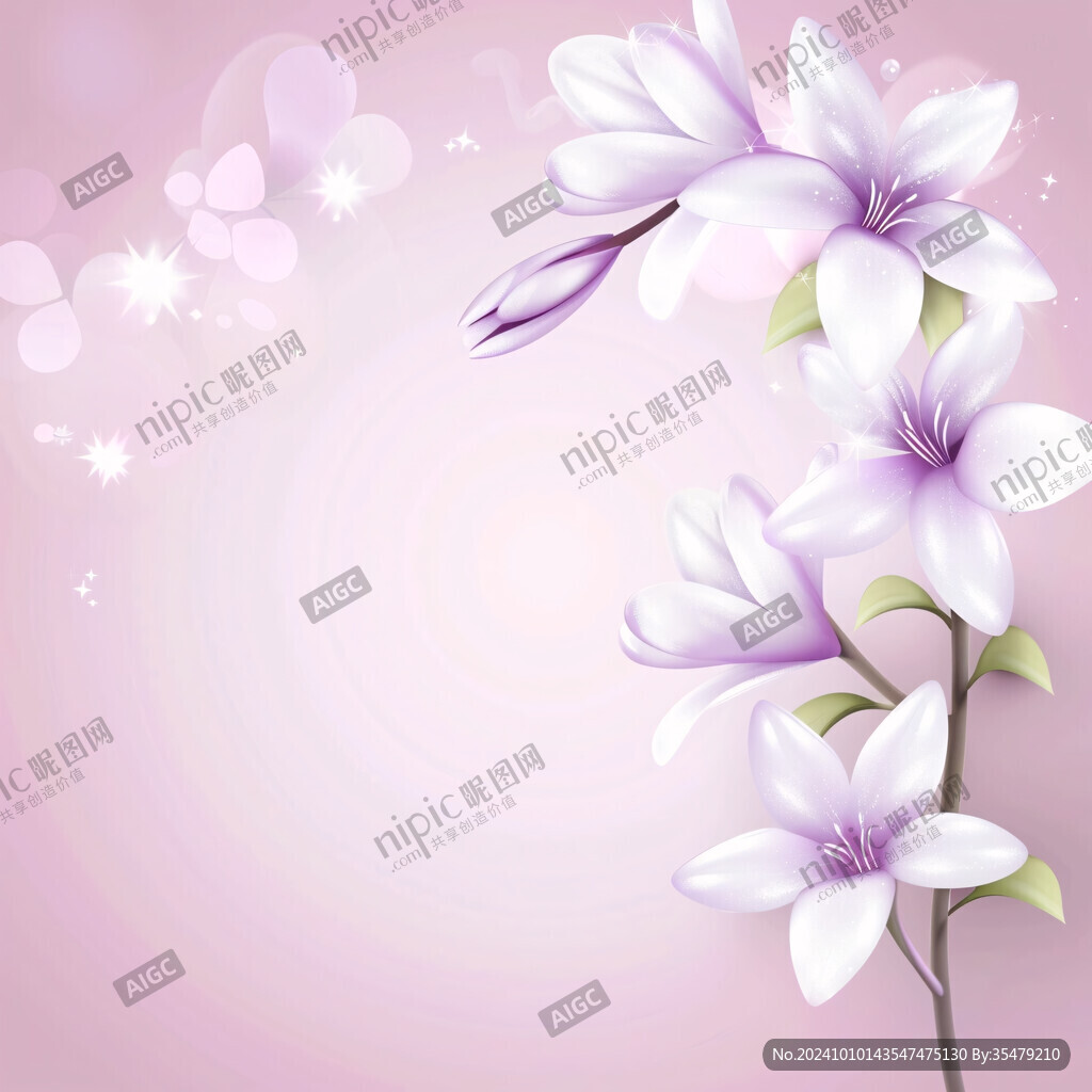 粉色花背景素材