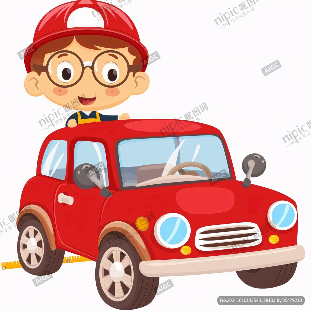開(kāi)汽車(chē)卡通圖