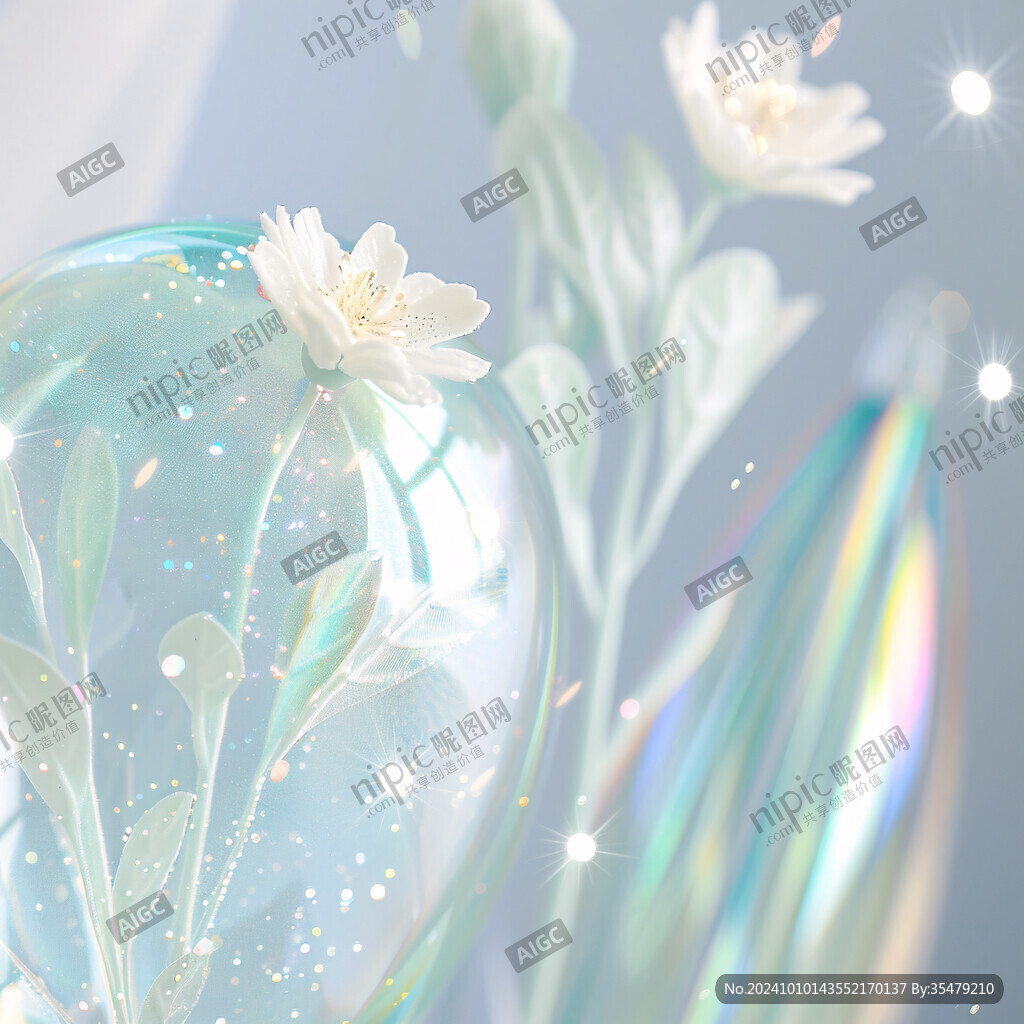 光暈夢幻插畫