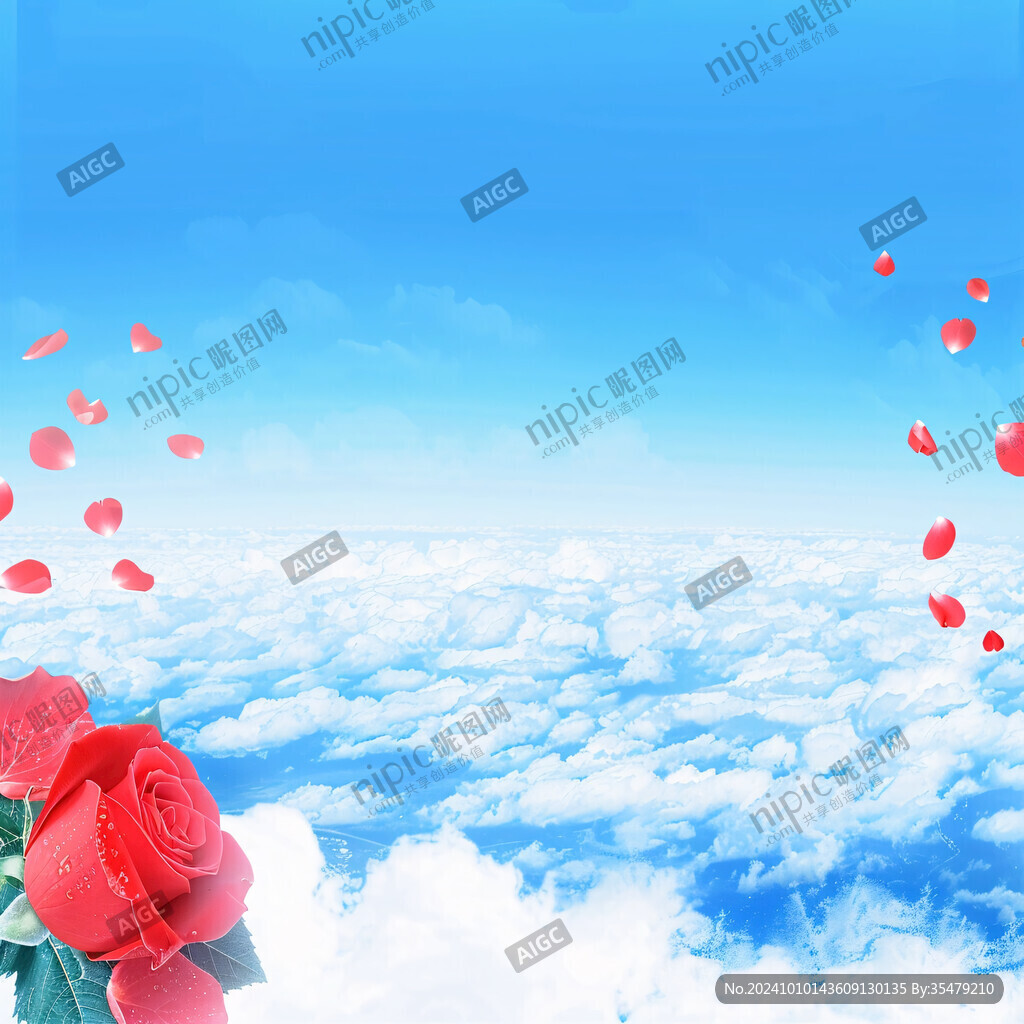天空玫瑰花