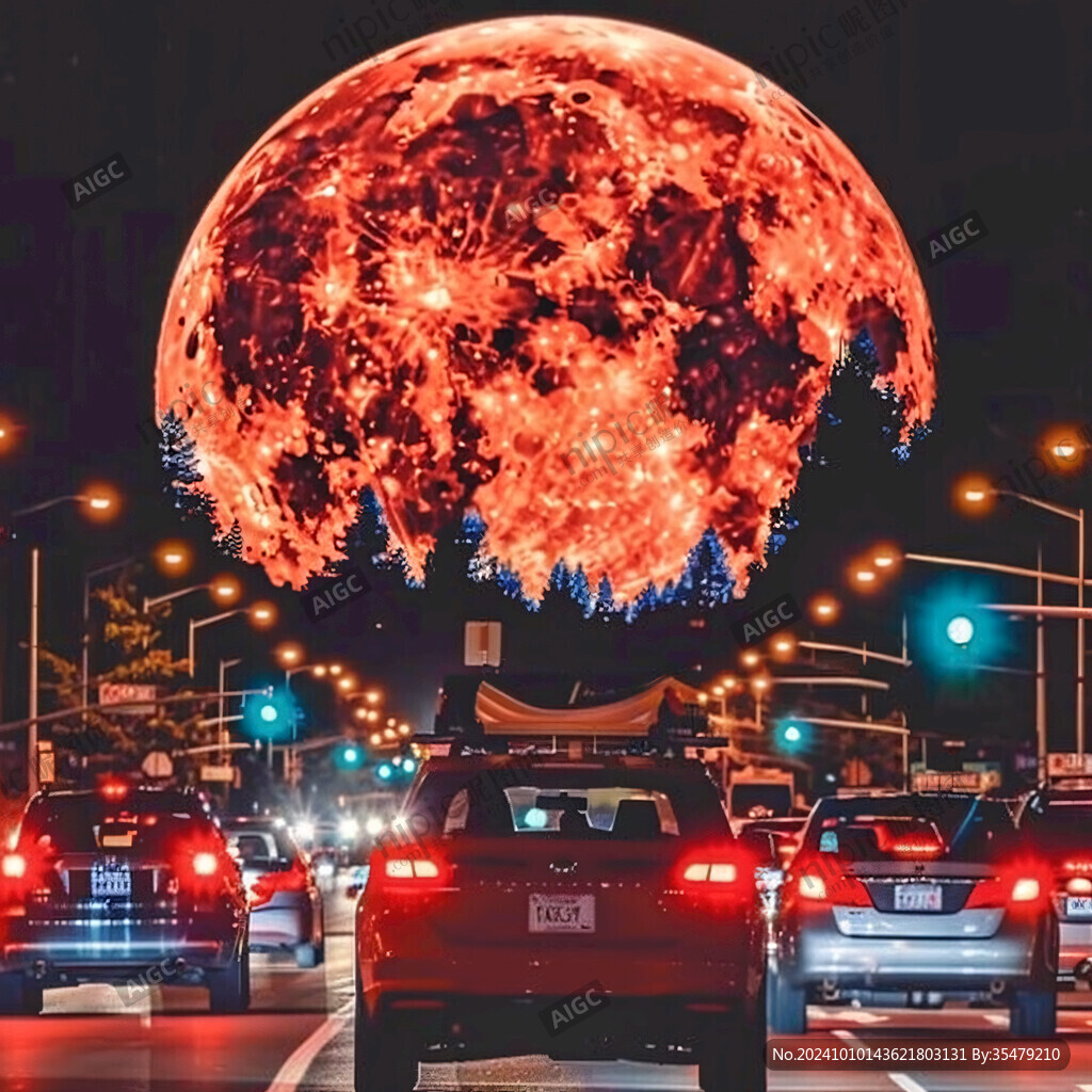 血紅色的月亮