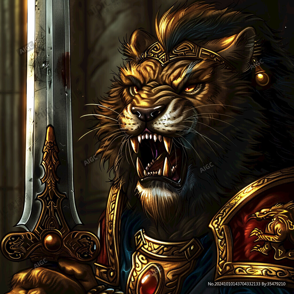 獅子拿劍獅子執(zhí)劍
