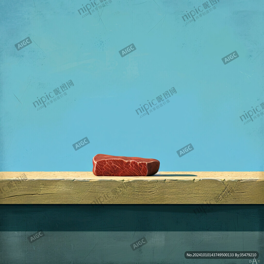 牛排插畫海報
