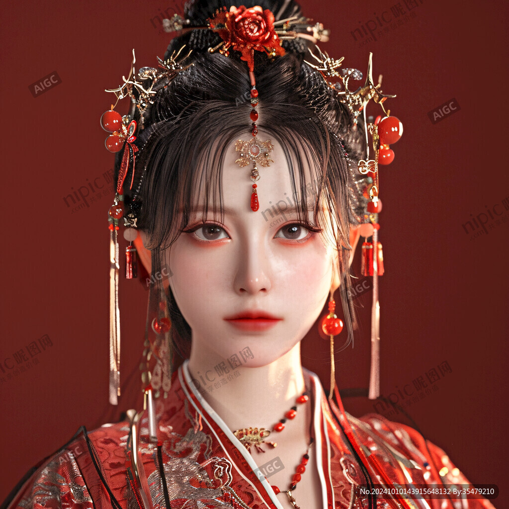 古風(fēng)新娘頭飾