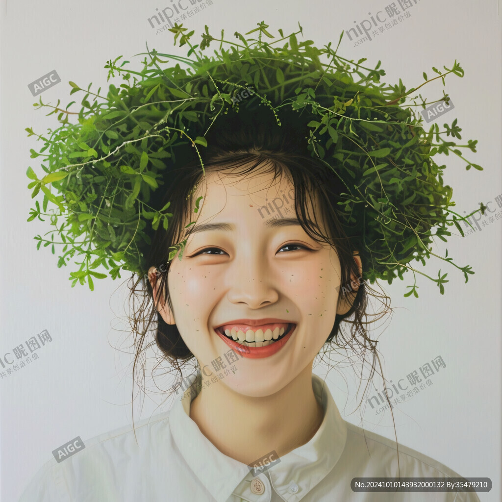 網(wǎng)紅草卡通女孩