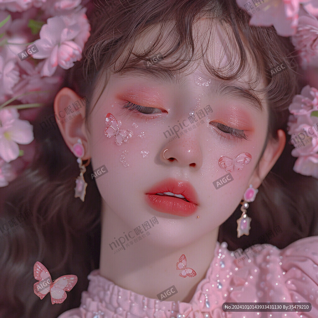 美妝少女美妝造型