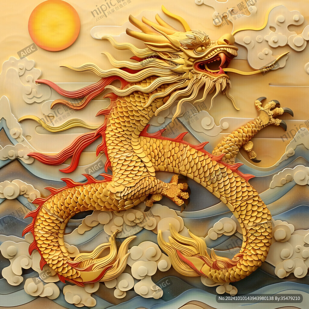 高清浮雕龍
