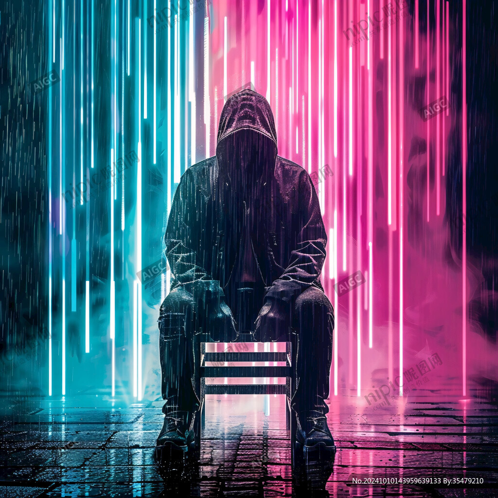 霓虹燈光感