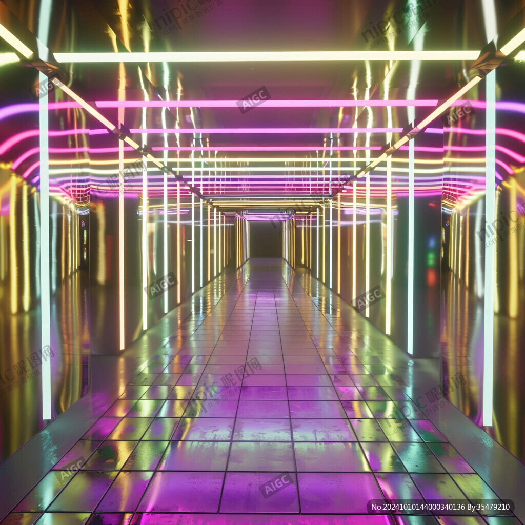 霓虹燈過道