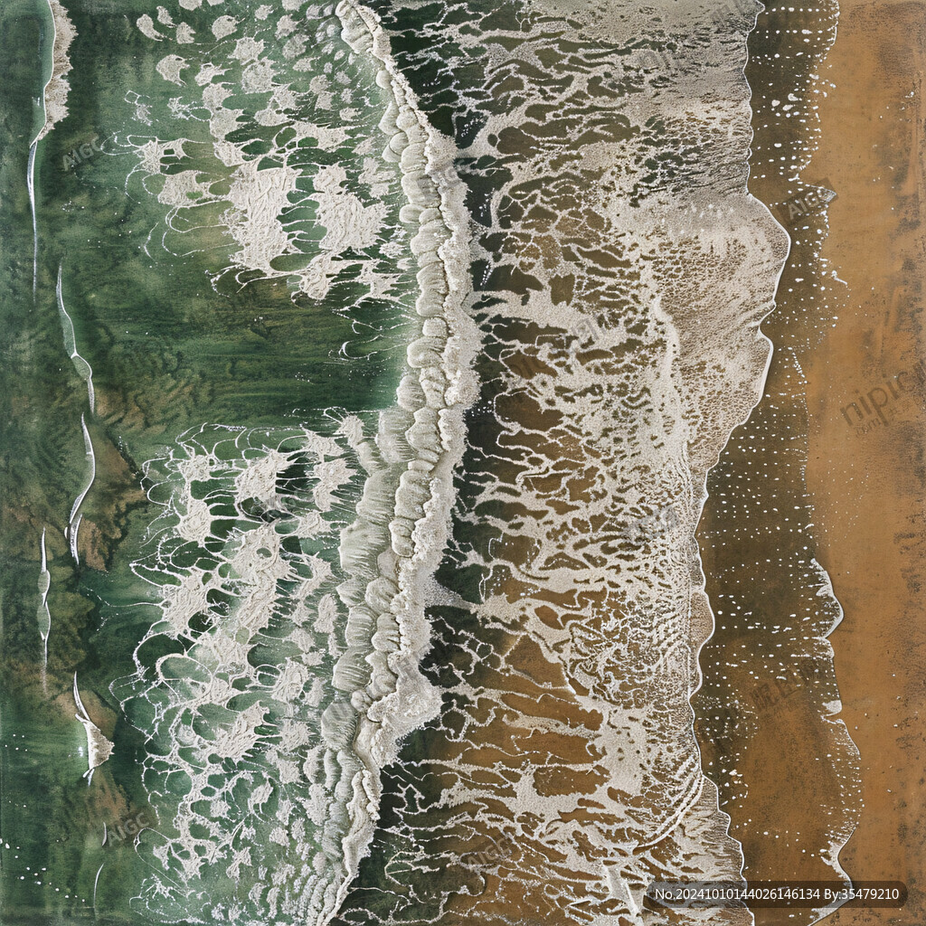 海洋流動裝飾畫