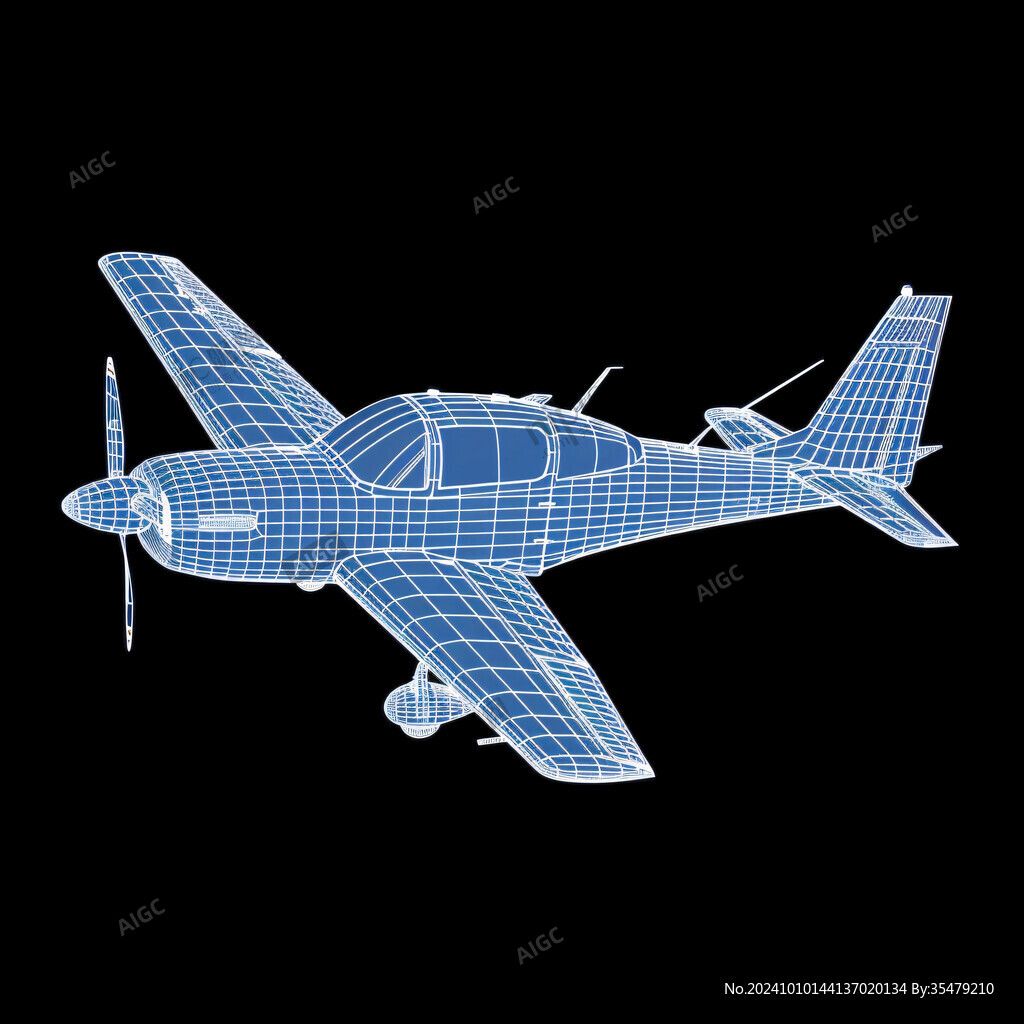 雙翼螺旋槳飛機模型