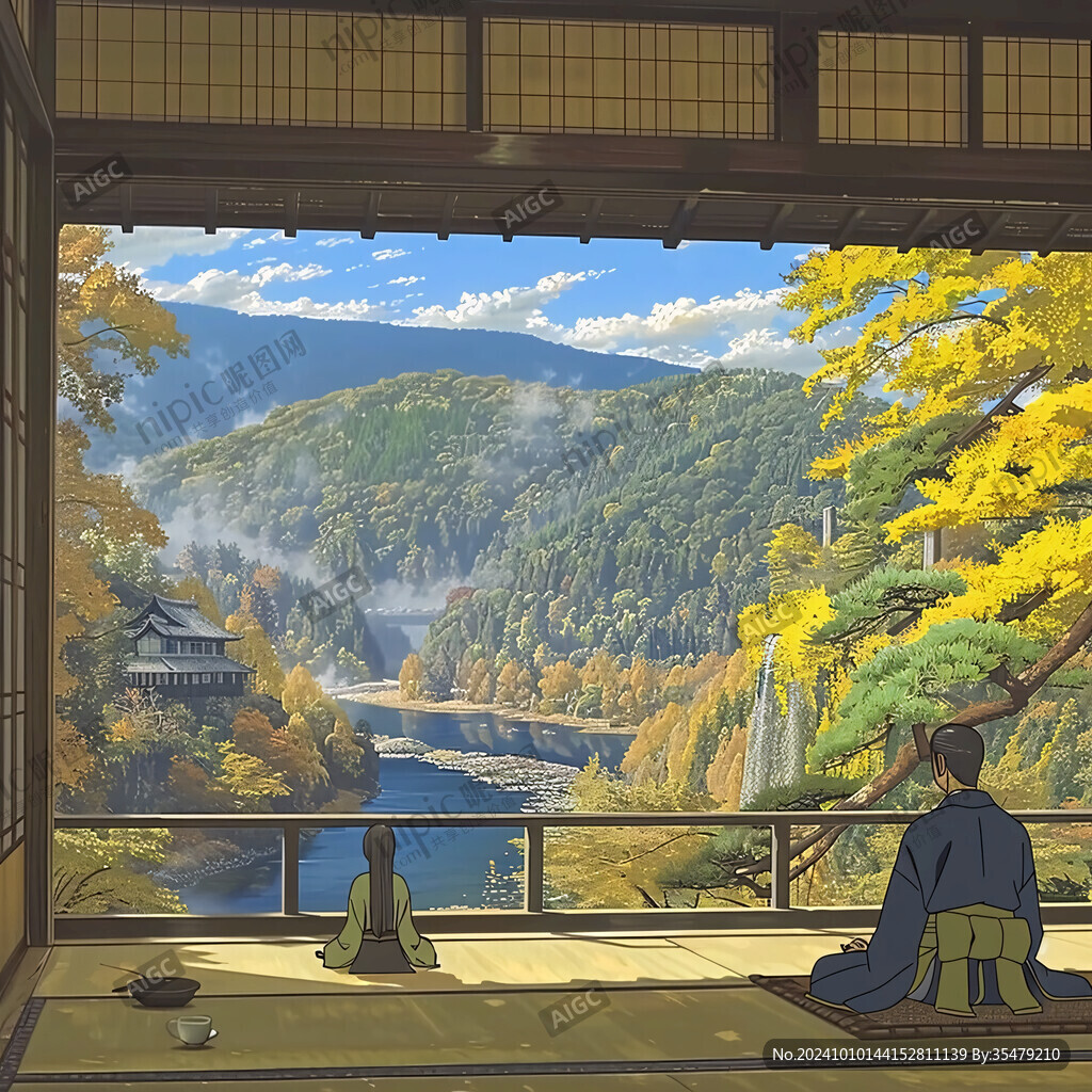 竹子庵秋景
