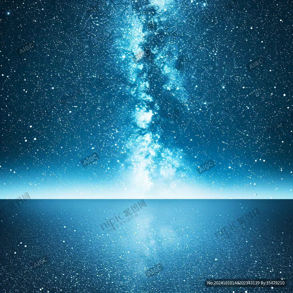 藍(lán)色唯美星空吊頂桌面