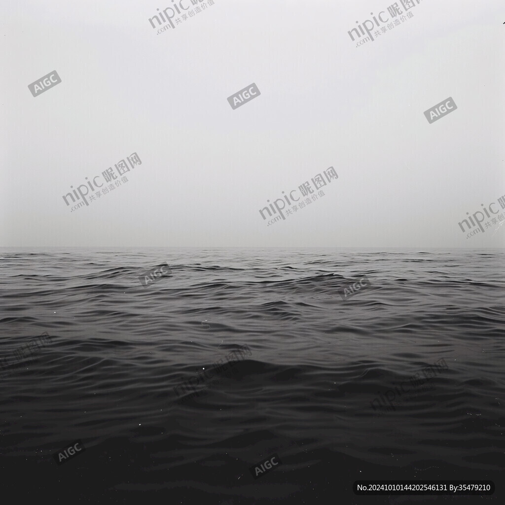 海平面海平線湖面