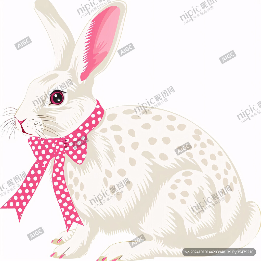 手繪兔子插畫兔子