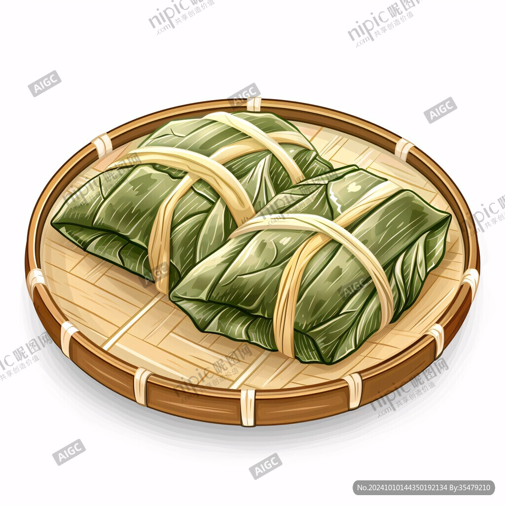 竹筒粽子插畫(huà)