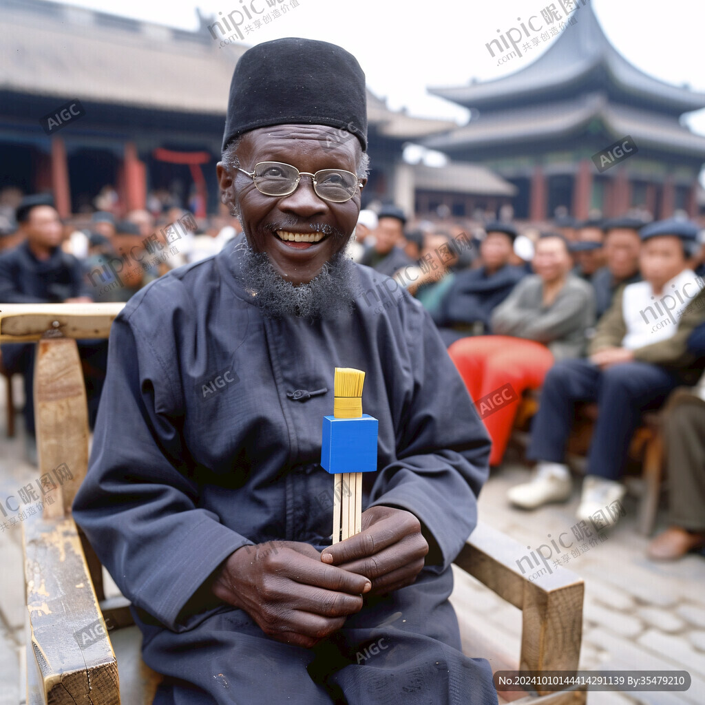 古代打更老人