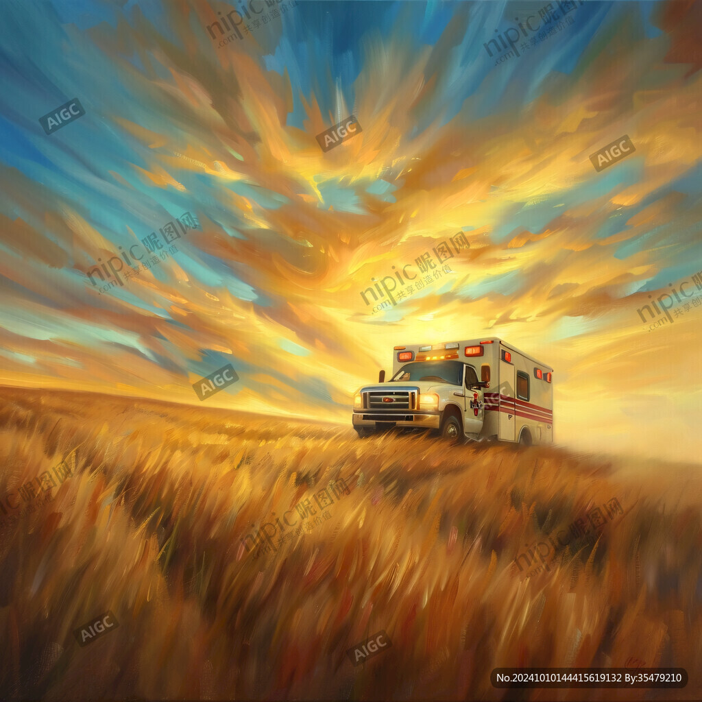 露營地房車插畫