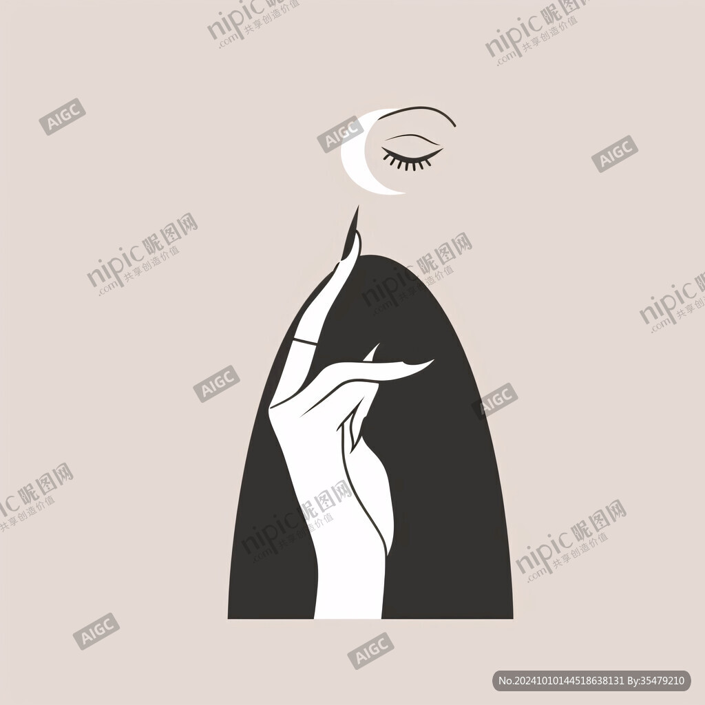 簡約插畫女性化