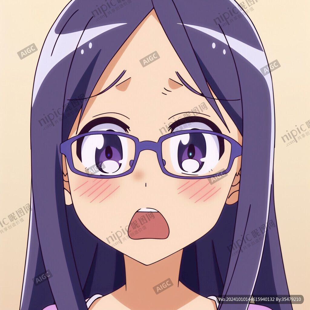 戴眼鏡q版女孩