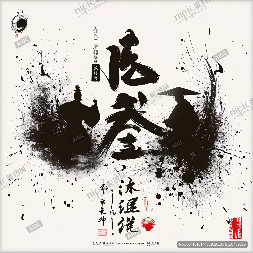 武道主題字
