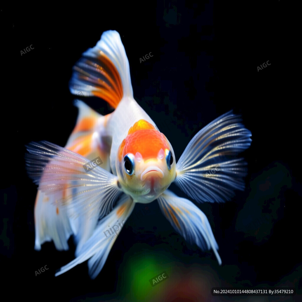 蝶尾金魚特寫