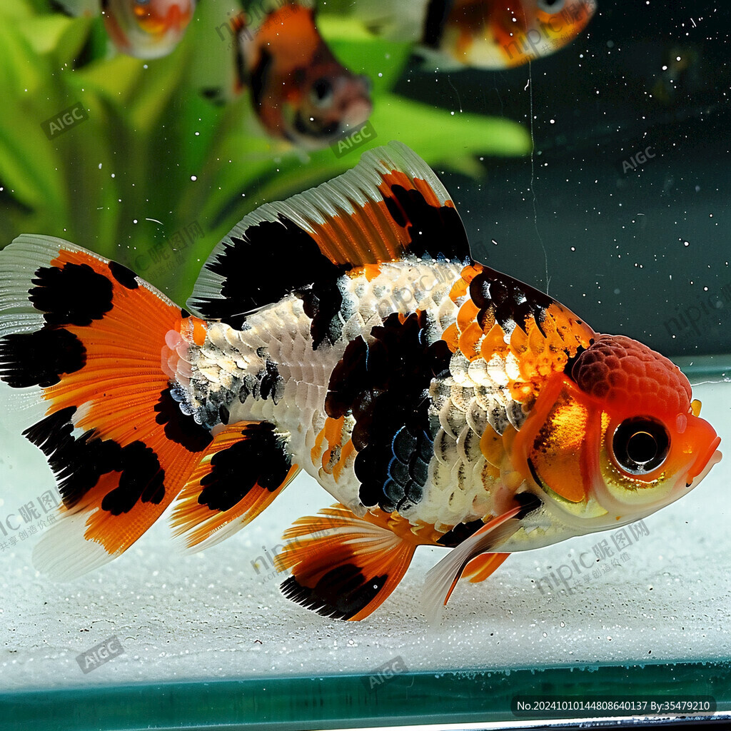 紅白珍珠金魚