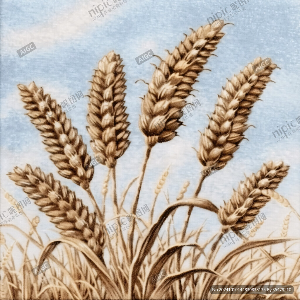 麥粒插畫