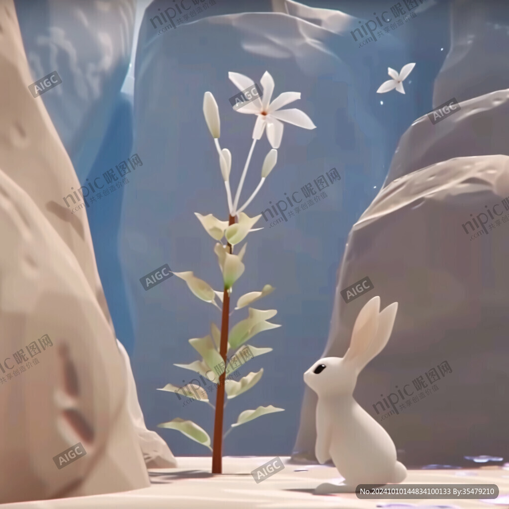 植物與兔子