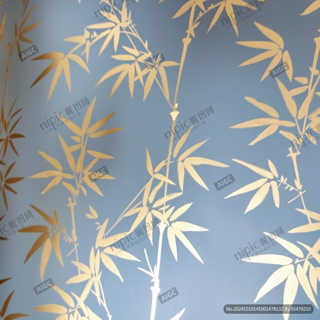 藍色夢幻竹影