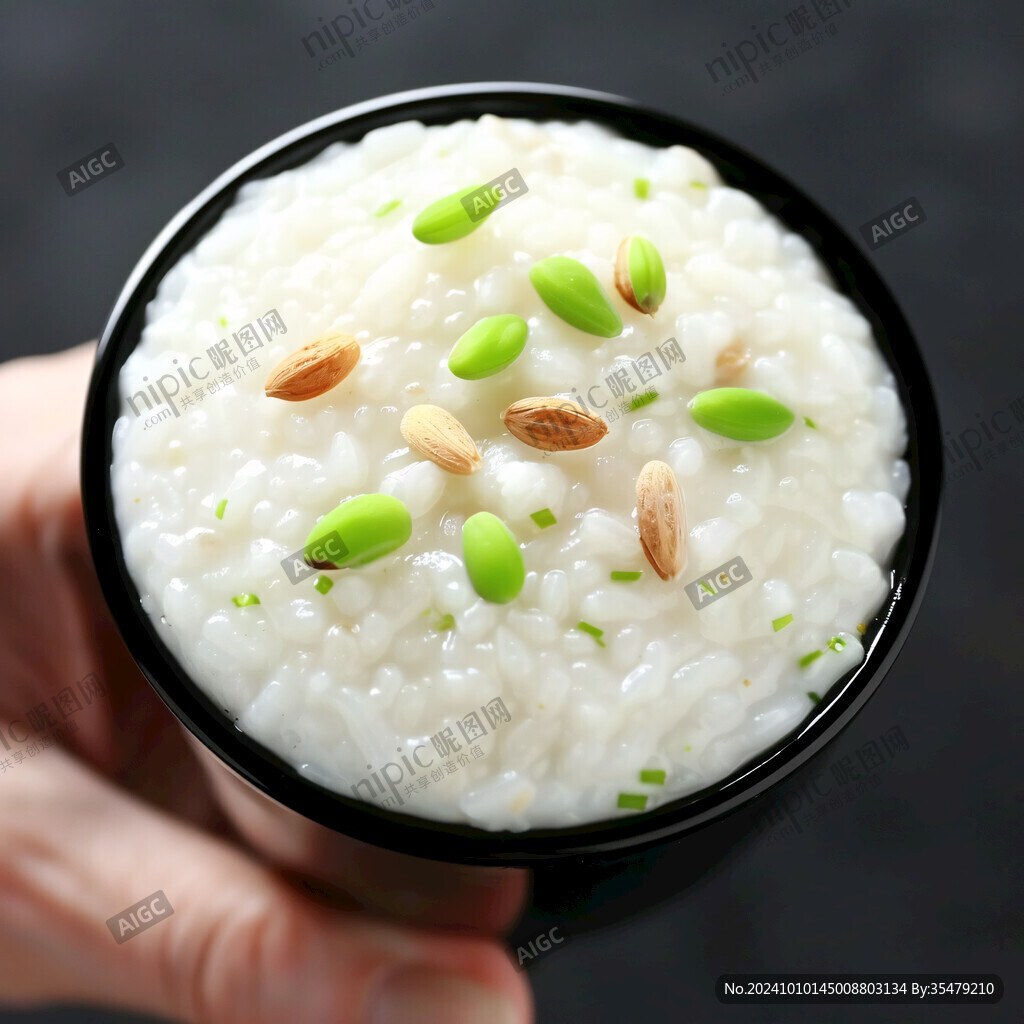 松仁煮麥米粥