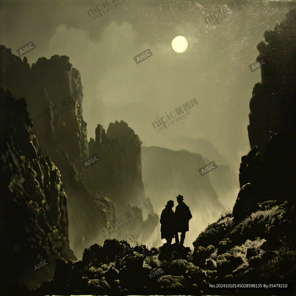 老道拜月風(fēng)景