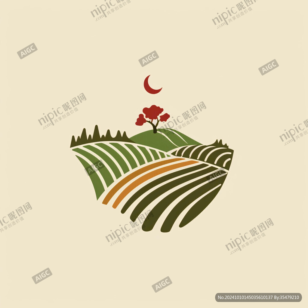 農田標志logo