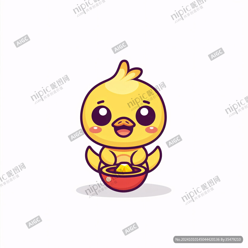 黃色小雞卡通形象