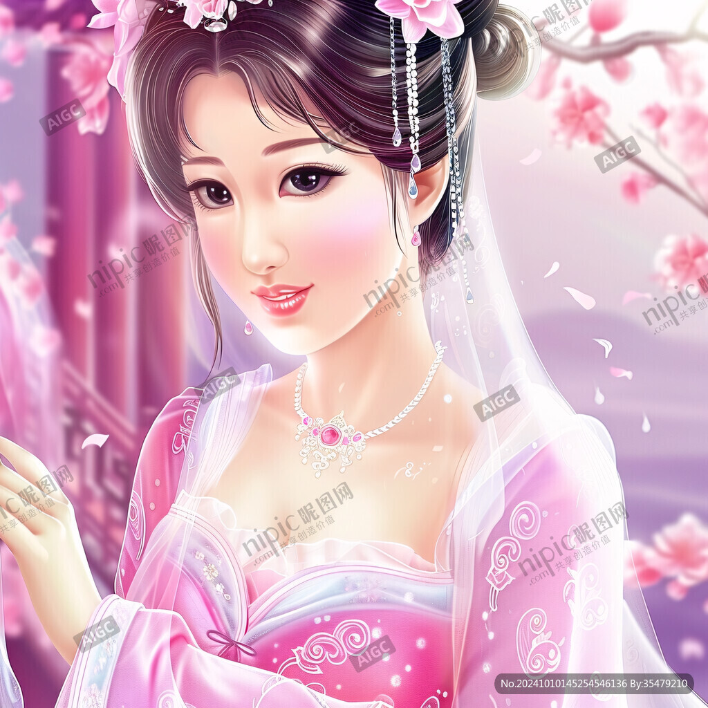美女插畫古裝美女