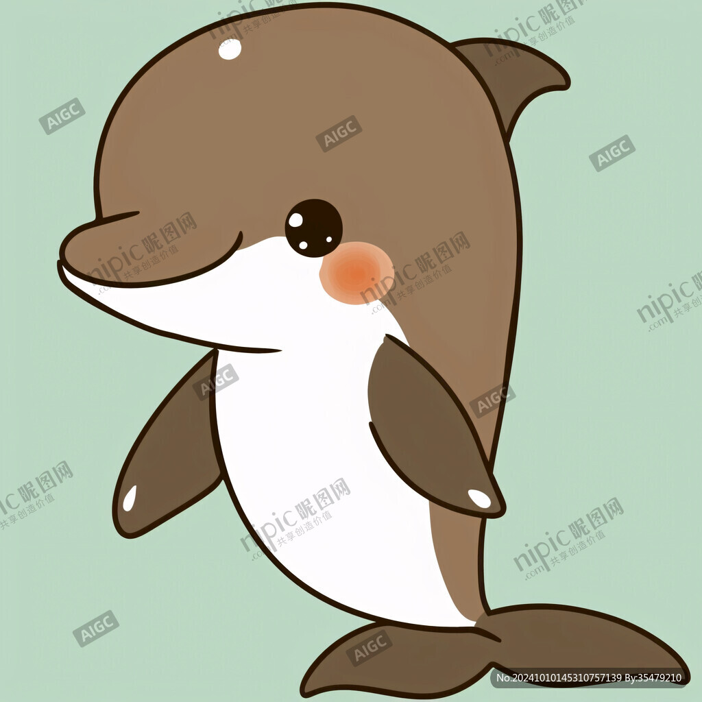 小海豚卡通形象