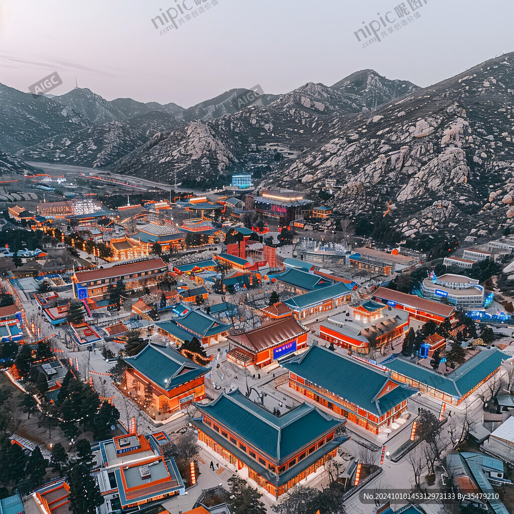 中國國學中心夜景