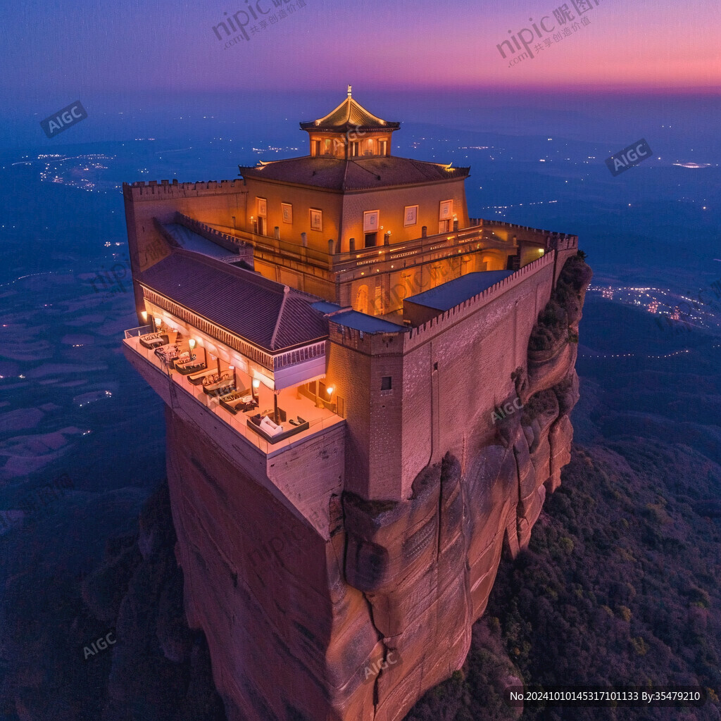 攬勝樓登高夜景