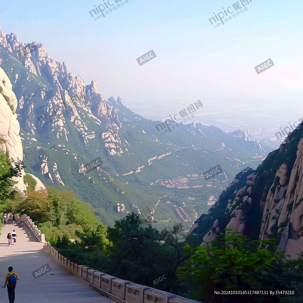 旅游風景景觀自然華山