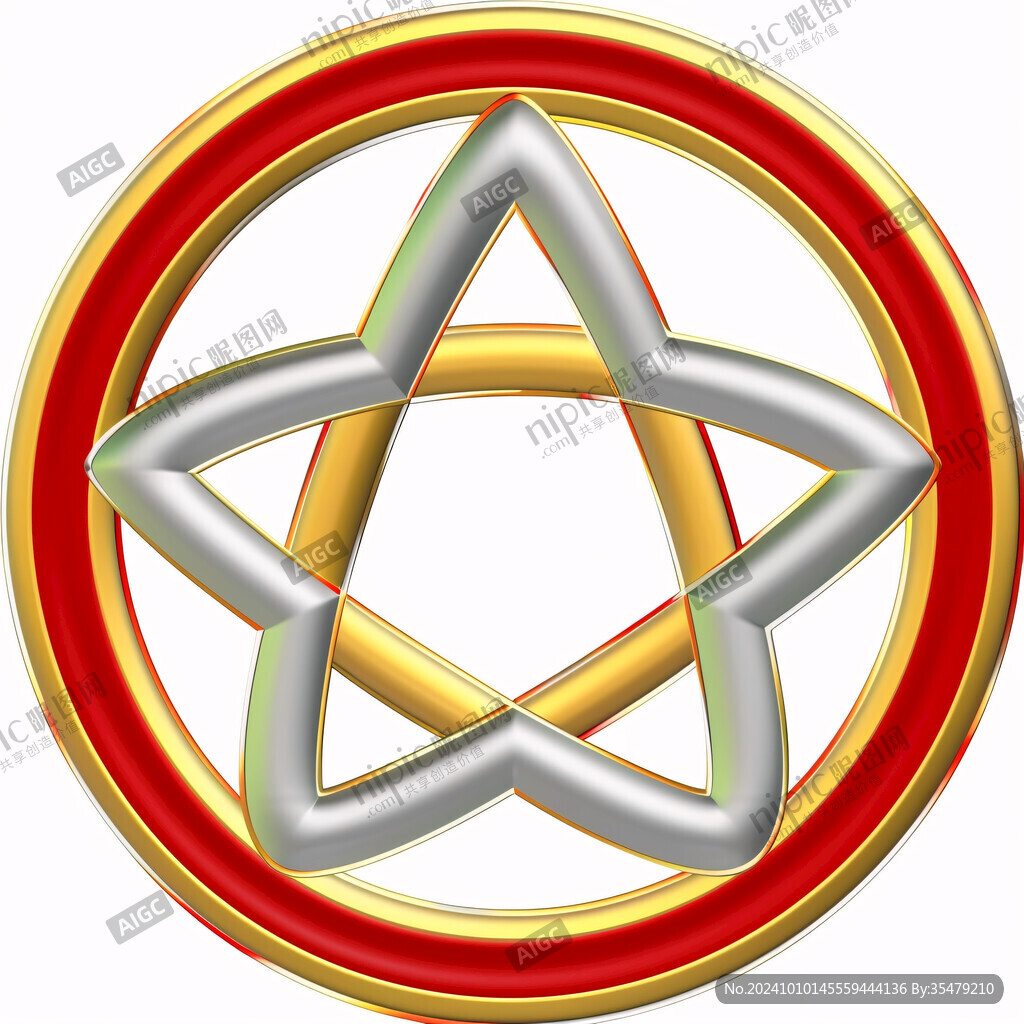 圓環(huán)五角星logo