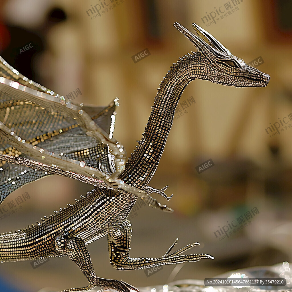 鐵絲龍藝術(shù)品