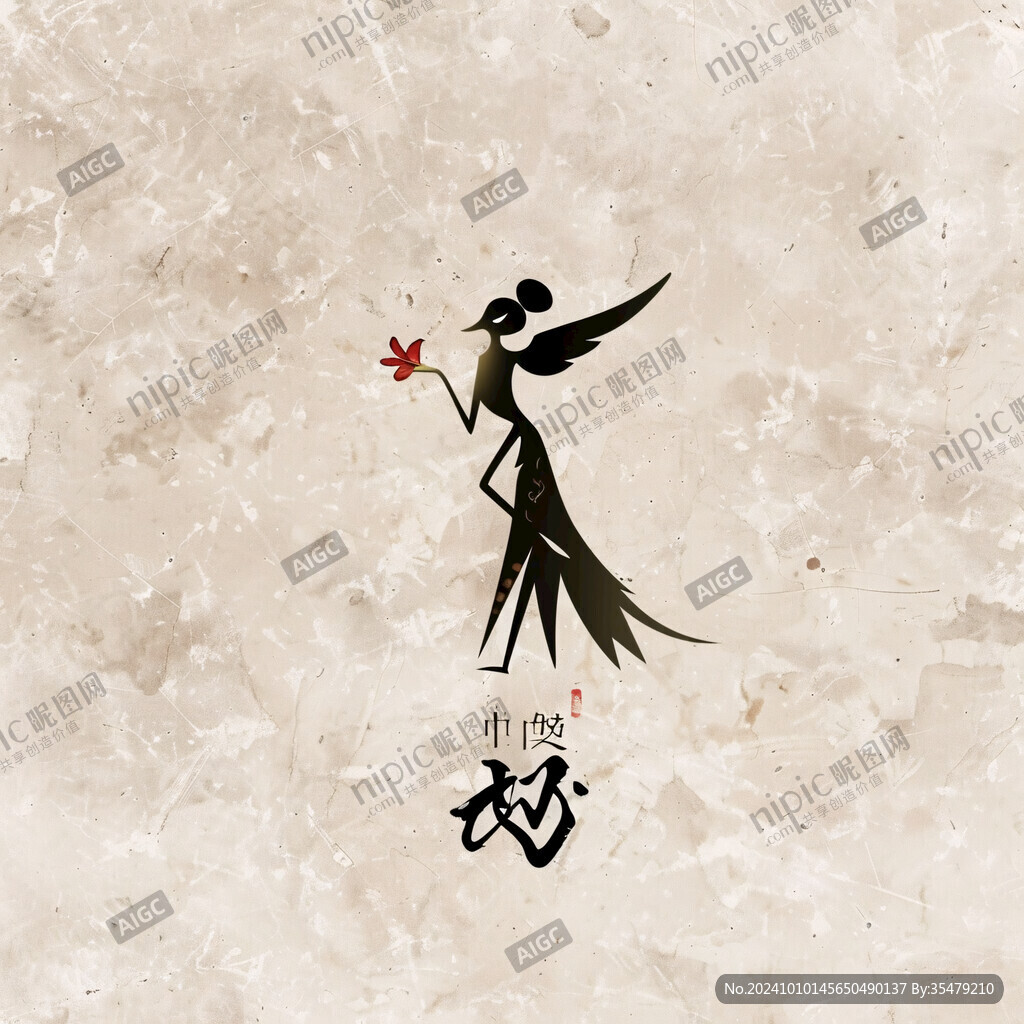 女漢字logo